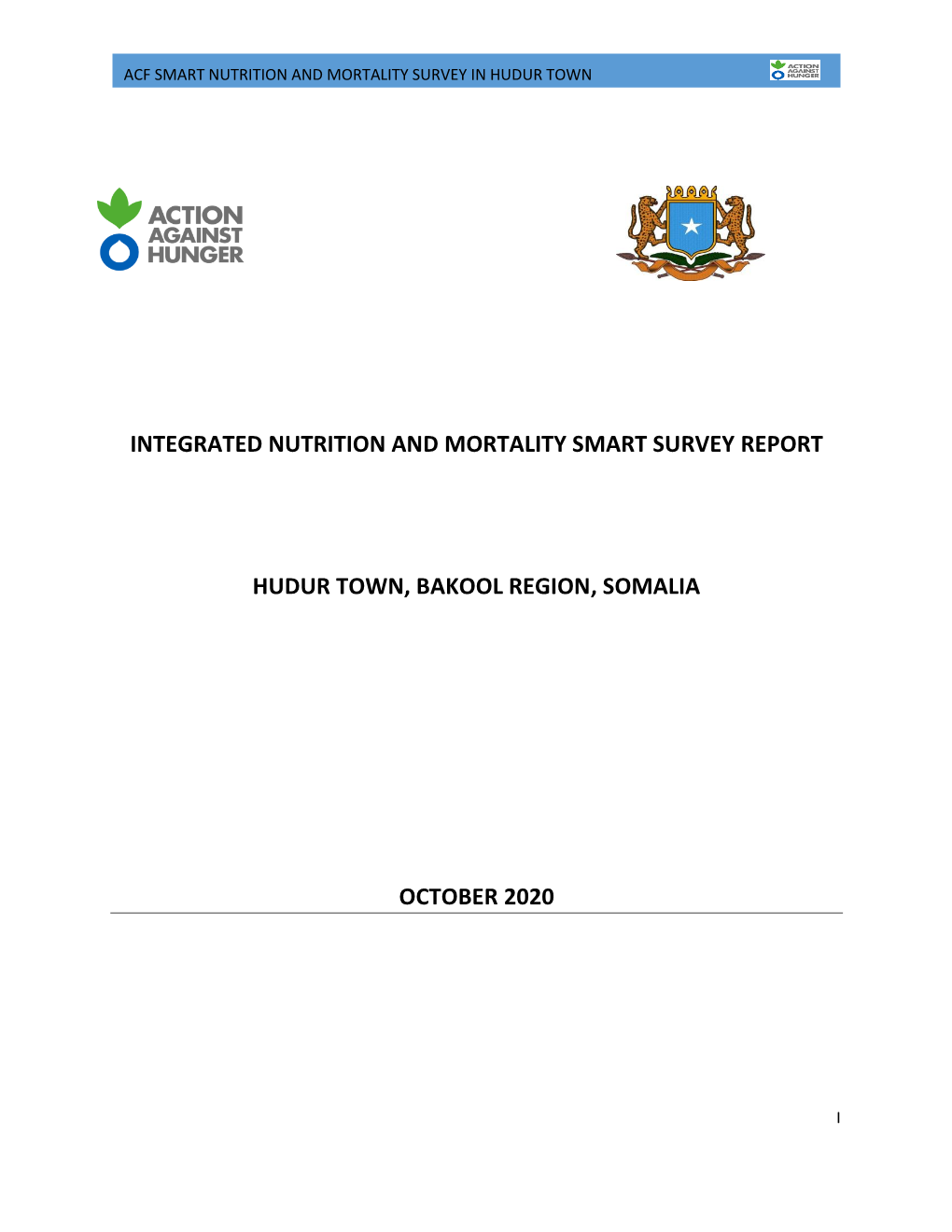 Integrated Nutrition and Mortality Smart Survey Report
