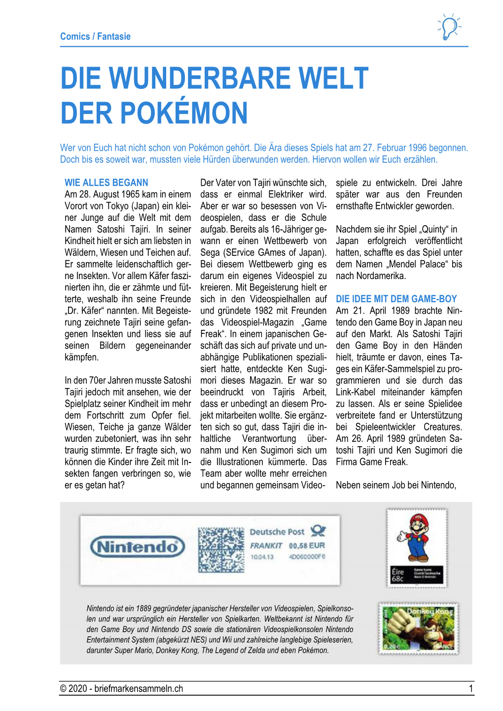 Die Wunderbare Welt Der Pokémon