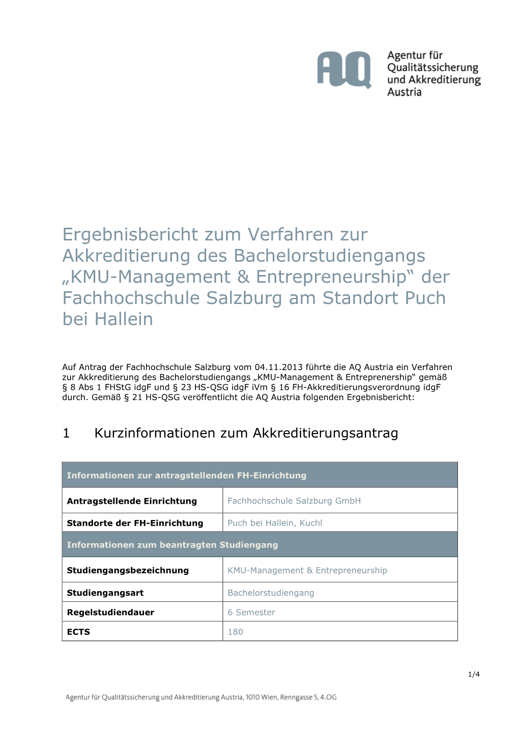 KMU-Management & Entrepreneurship