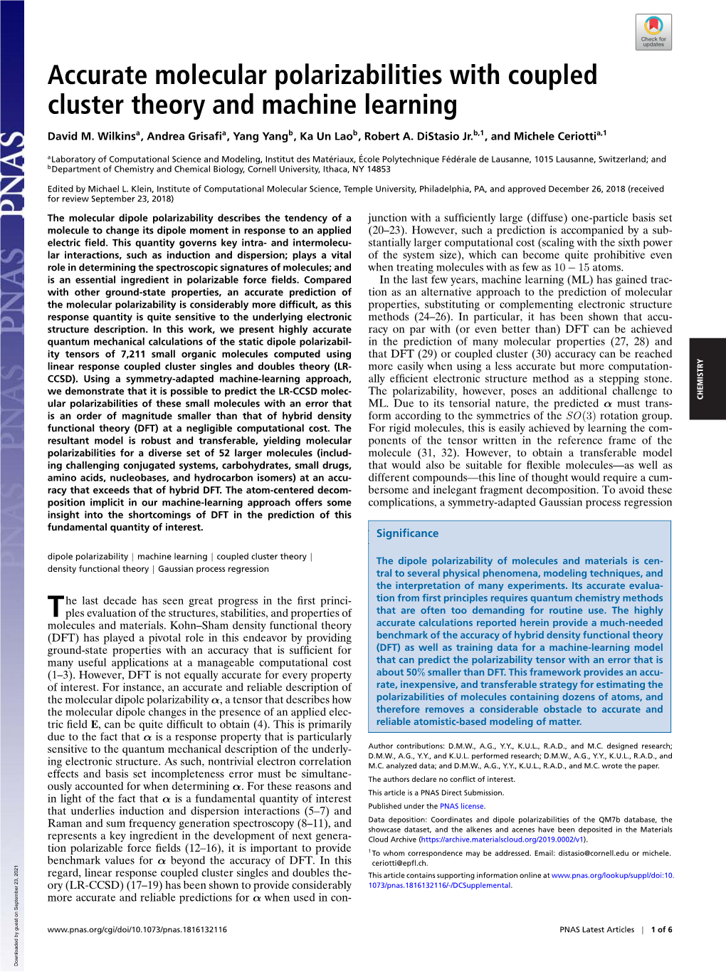 Accurate Molecular Polarizabilities with Coupled Cluster Theory And