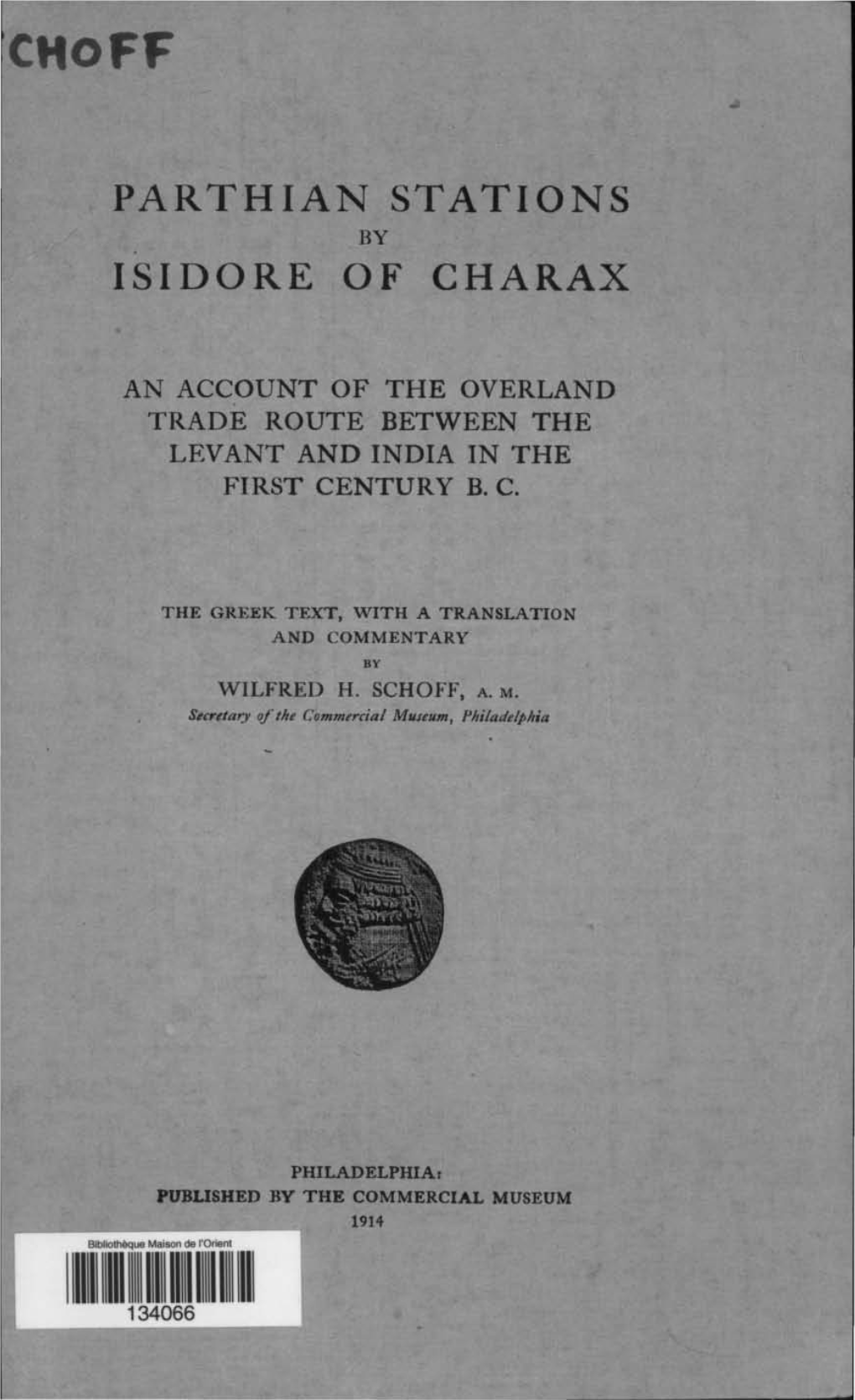 Parthian Stations by Isidore of Charax