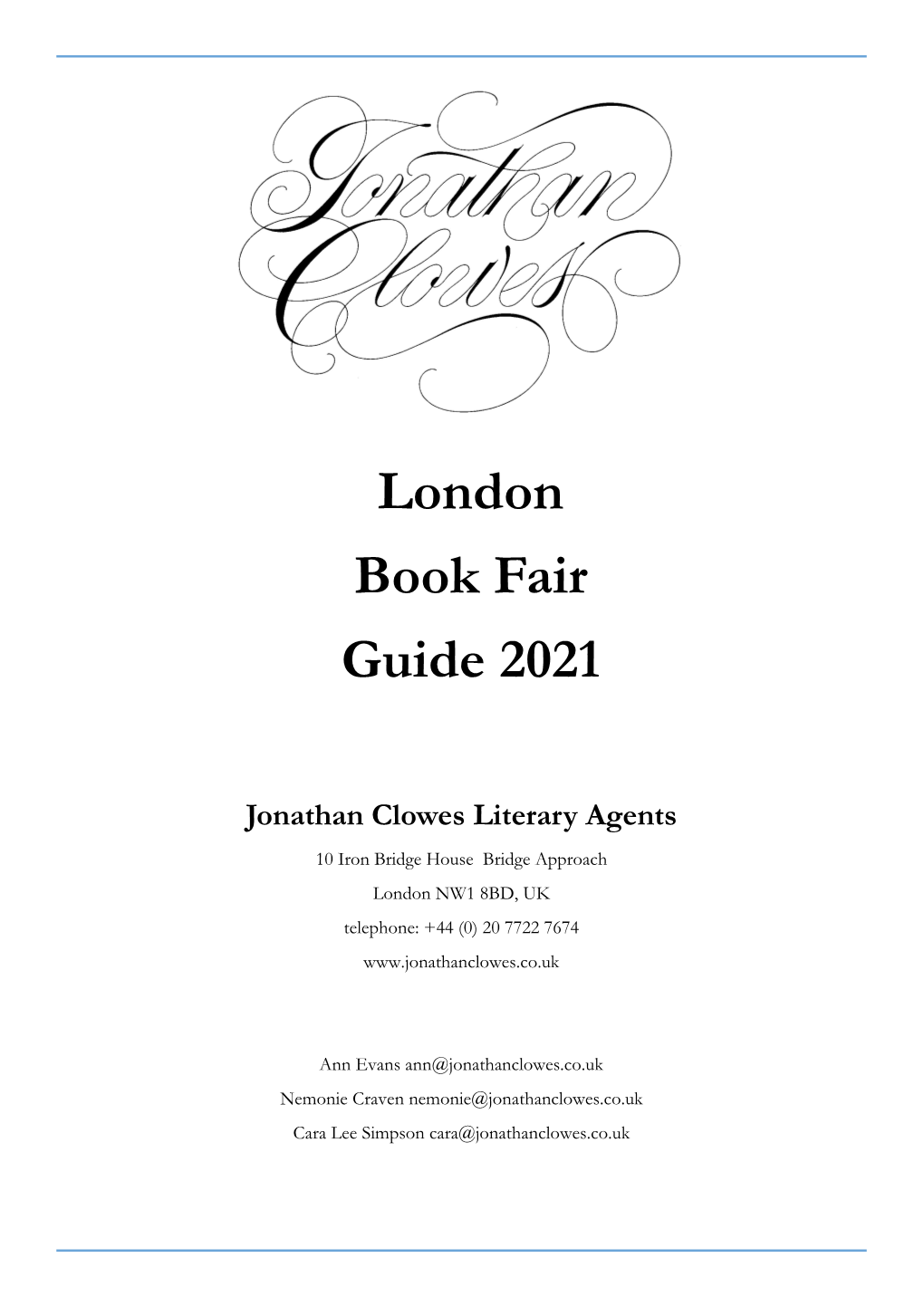 London Book Fair Guide 2021