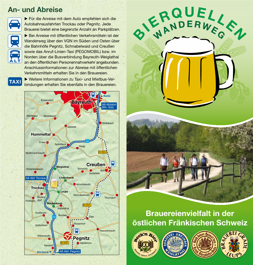 Brauereienvielfalt in Der Östlichen Fränkischen Schweiz