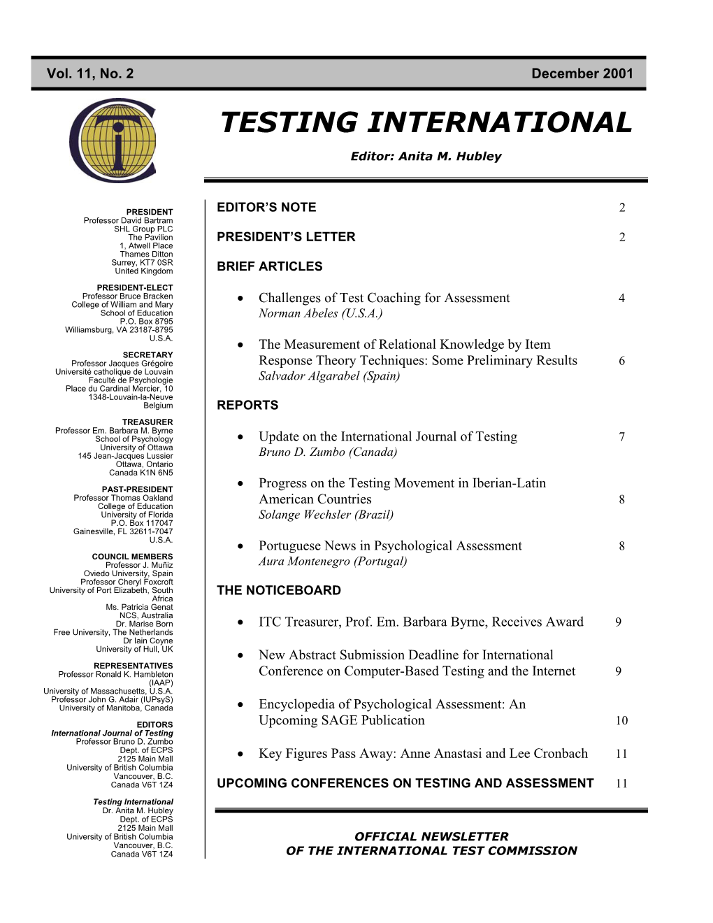 Testing International