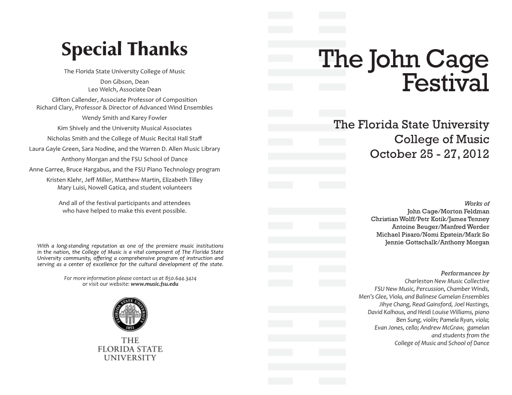 The John Cage Festival
