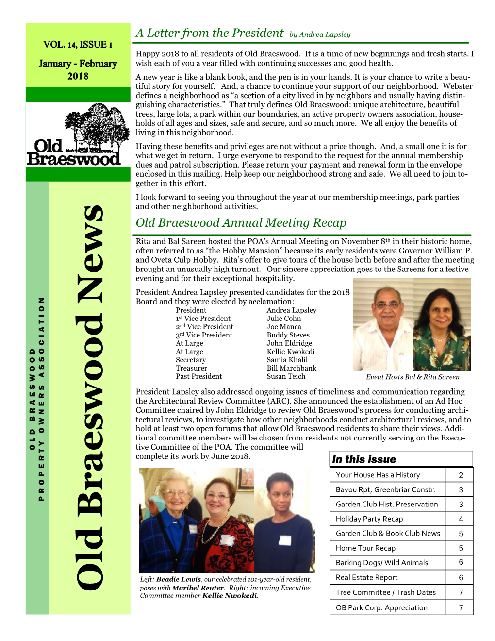 Old Braeswood News