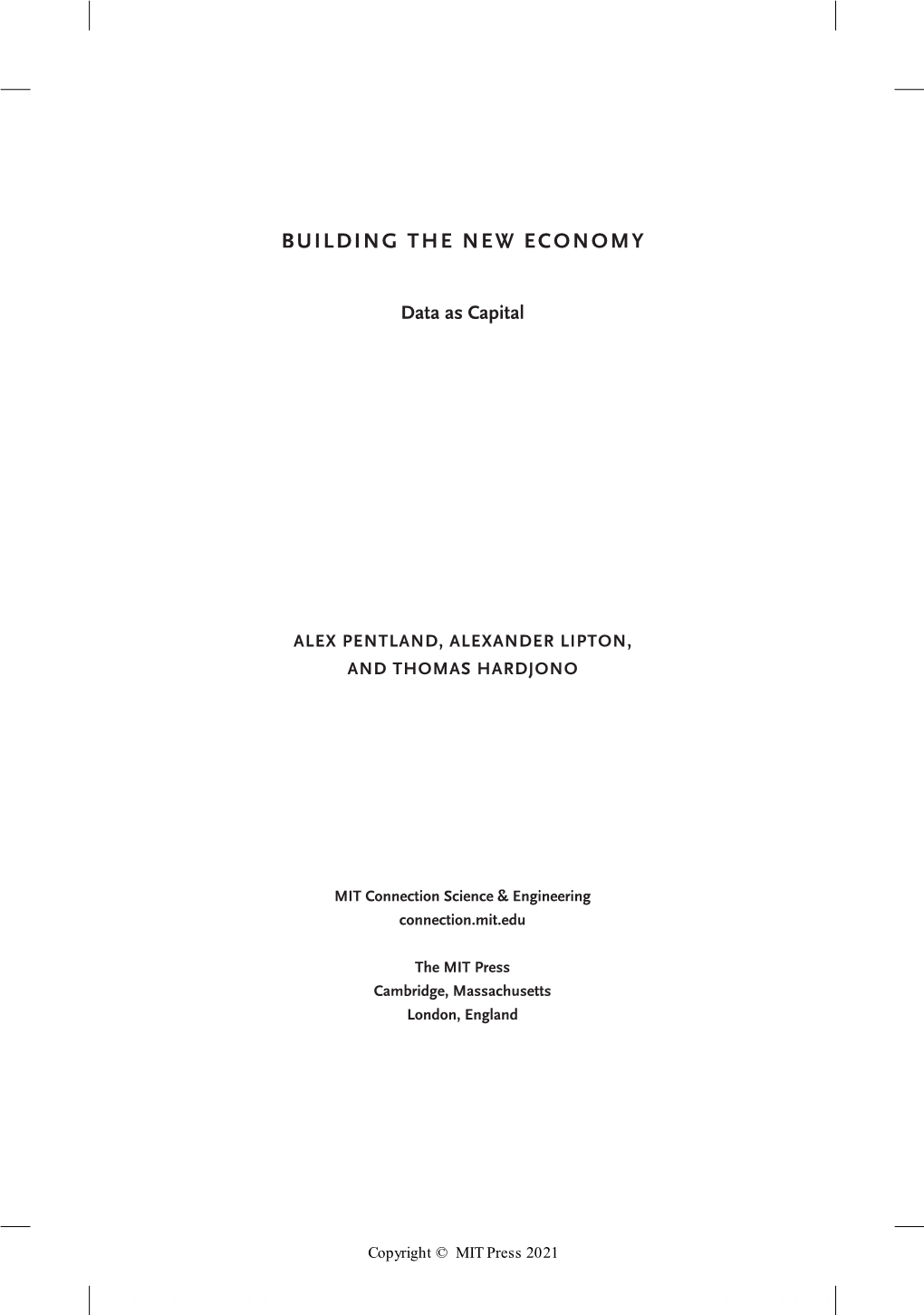 Building the New Economy
