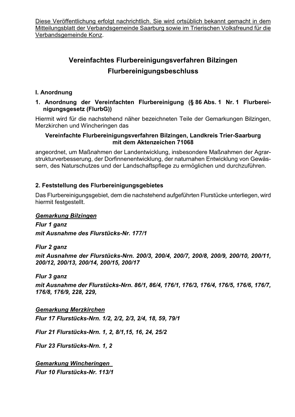 Flurbereinigungsbeschluss.Pdf Bzw