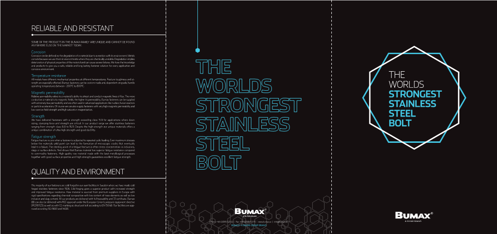 The Worlds Strongest Stainless Steel Bolt