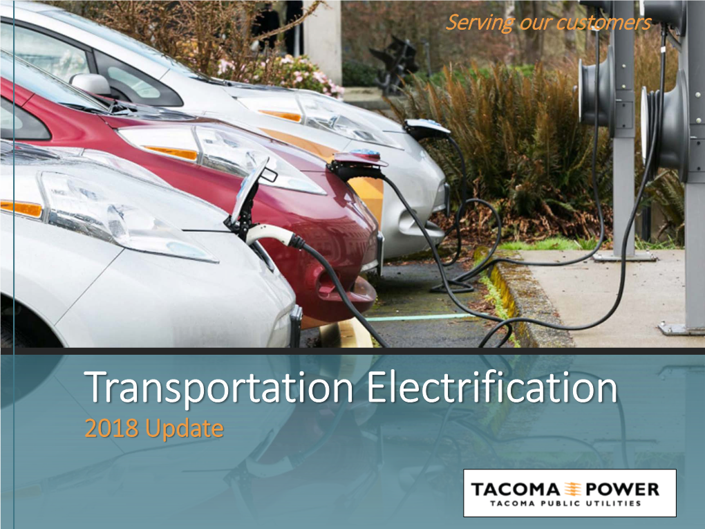 Transportation Electrification 2018 Update Project Overview