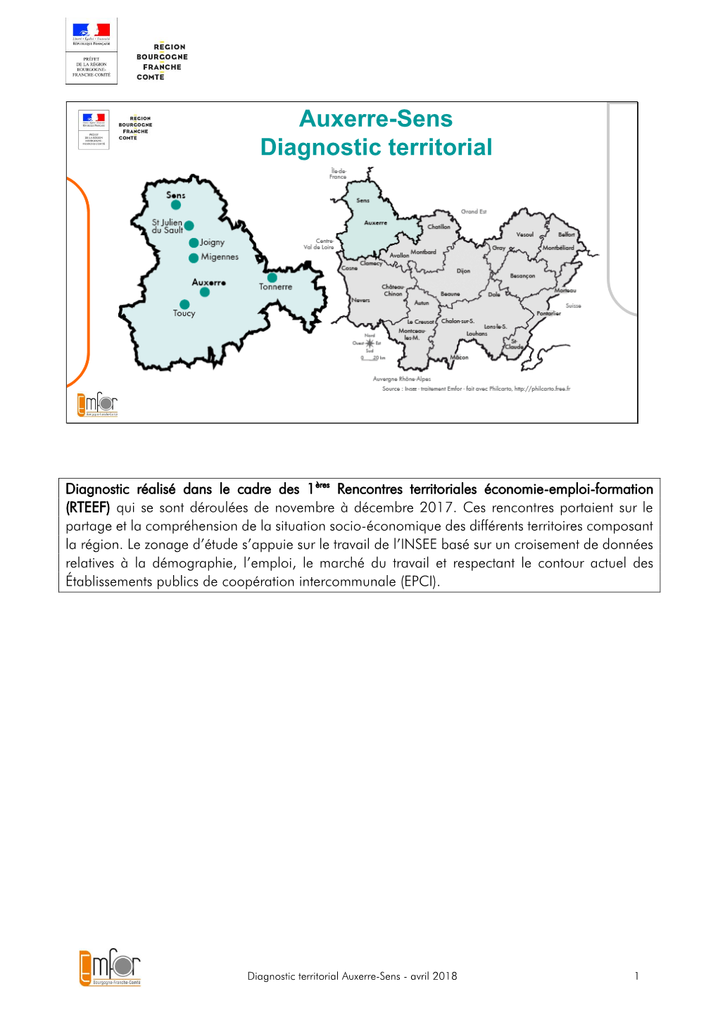 Auxerre-Sens Diagnostic Territorial