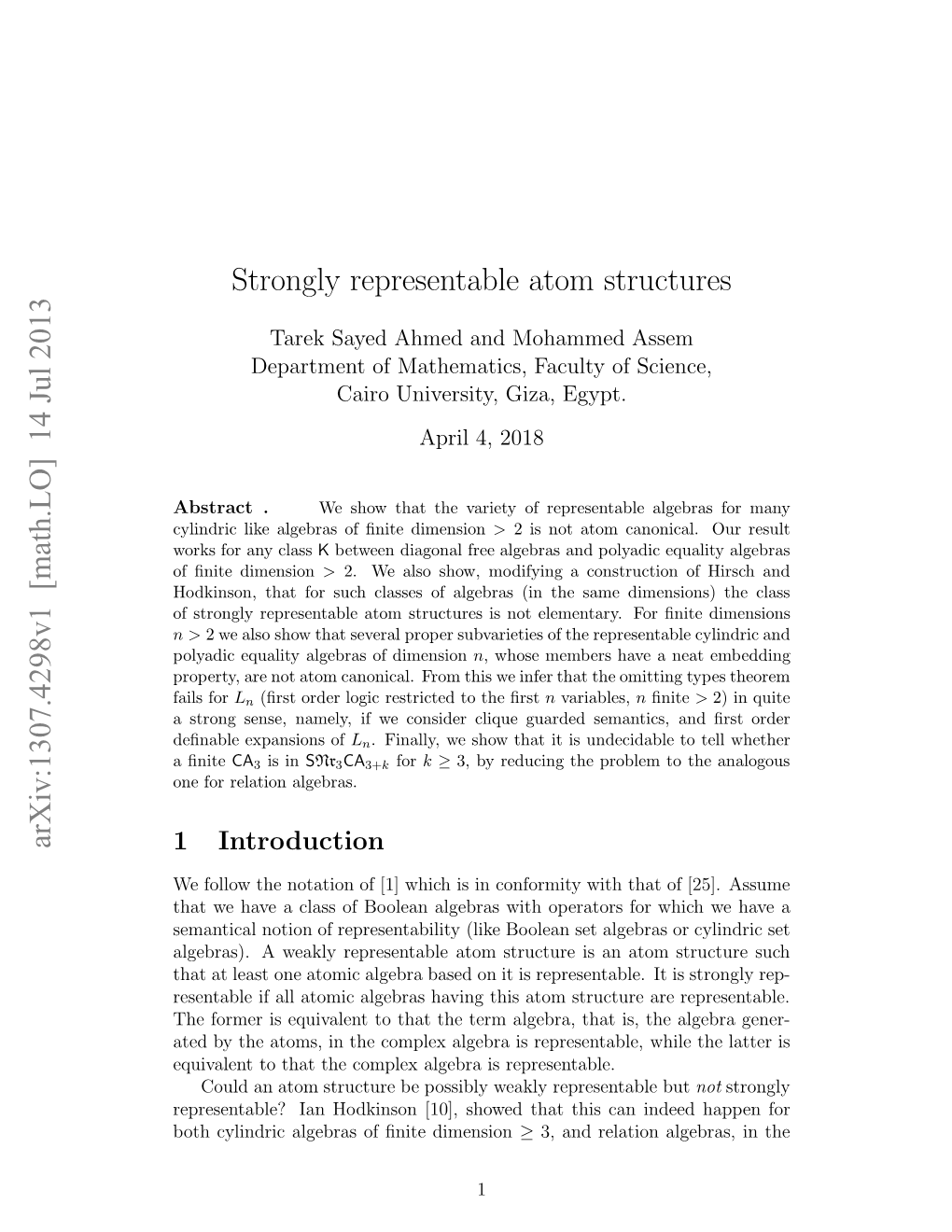 Strongly Representable Atom Structures and Neat Embeddings