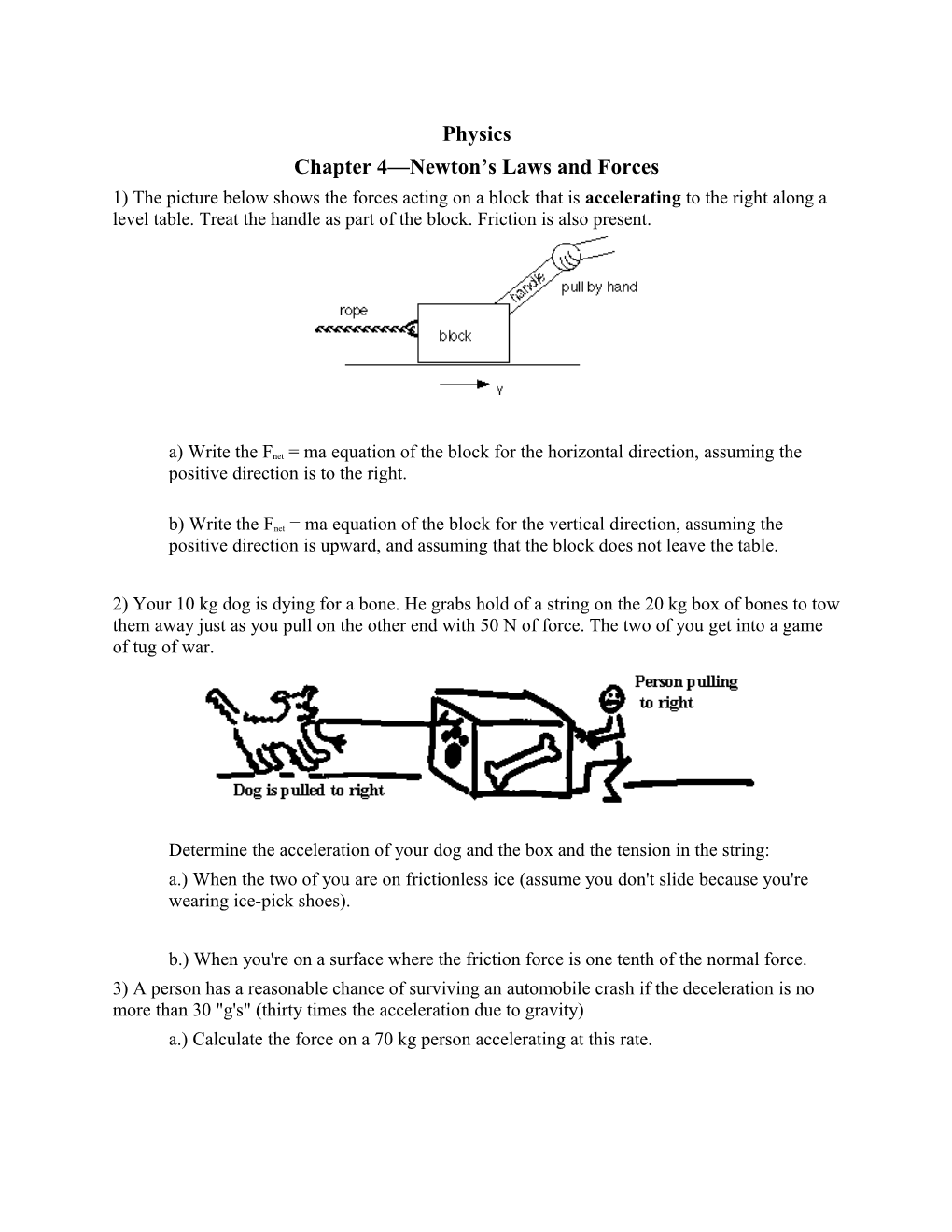 Chapter 4 Newton S Laws and Forces