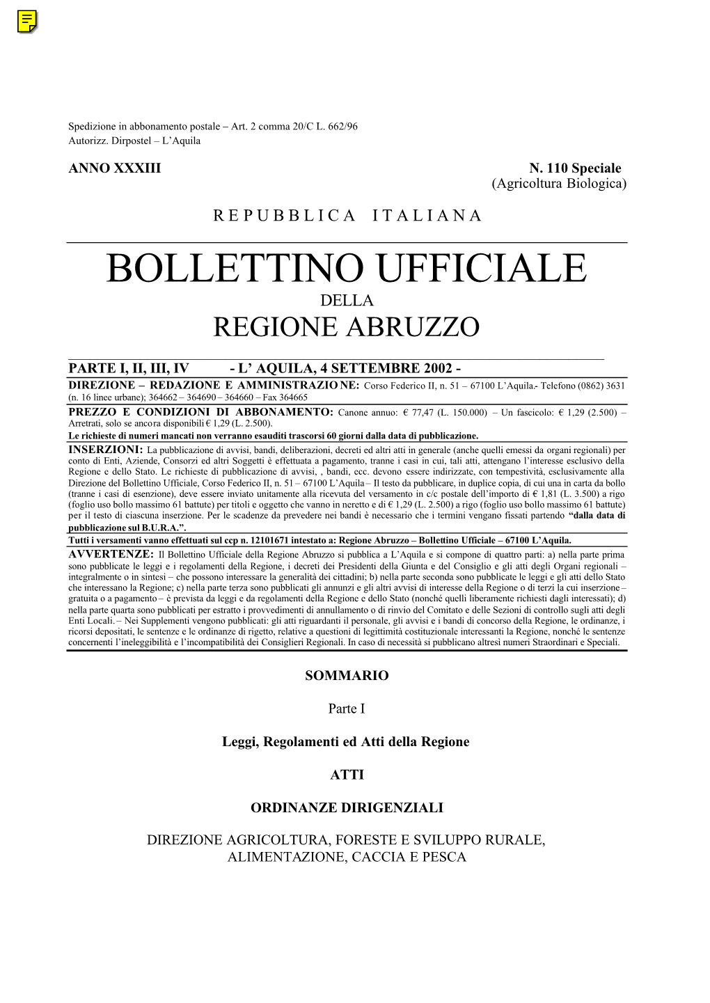 Bollettino Integrale