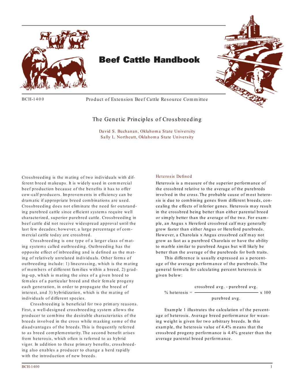 The Genetic Principles of Crossbreeding