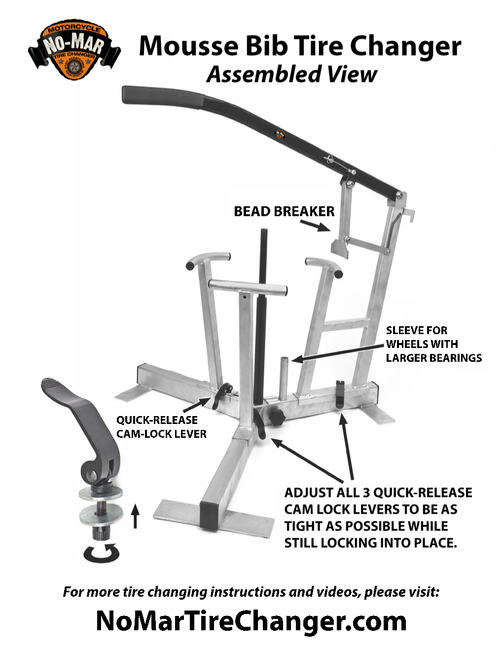 Mousse Bib Tire Changer Instructions