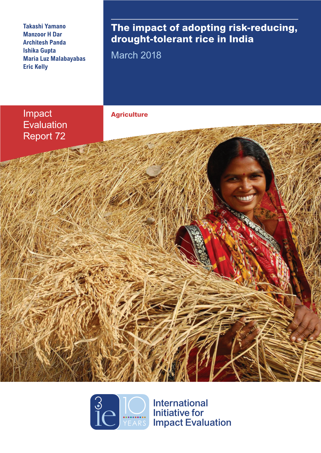 The Impact of Adopting Risk-Reducing, Drought-Tolerant Rice in India