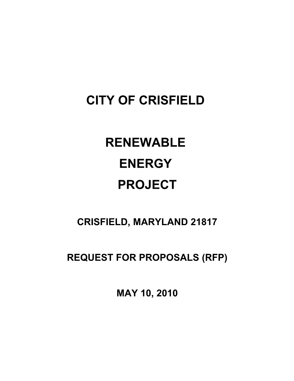 Request for Proposals (Rfp) s3