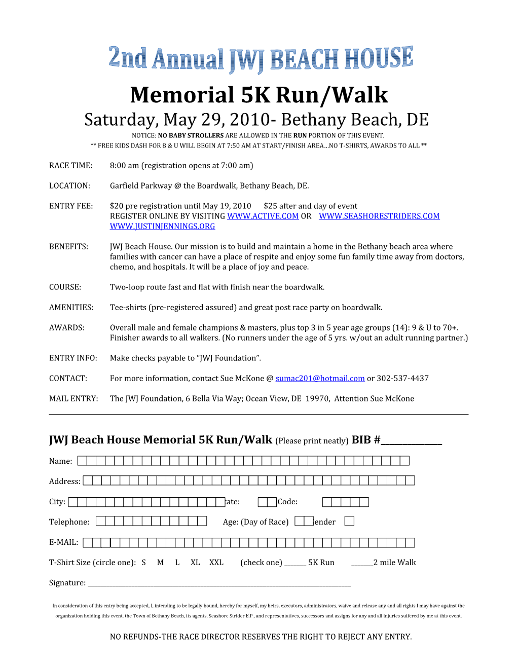 Memorial 5K Run/Walk