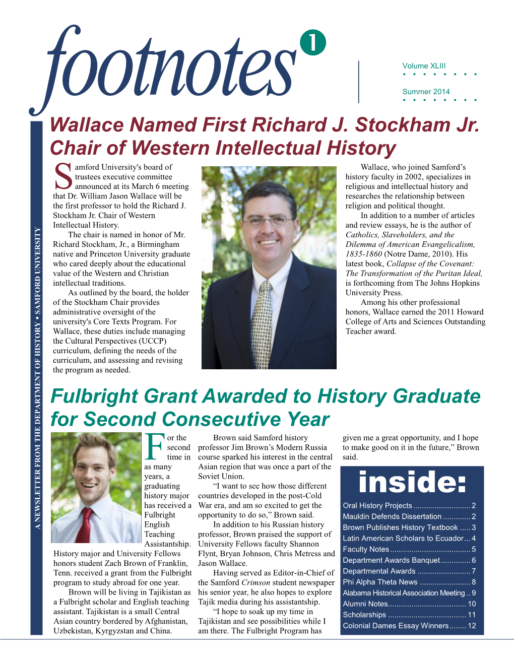 2014 Newsletter