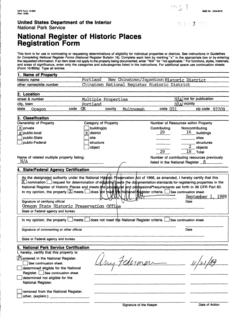 National Register of Historic Places Registration Form