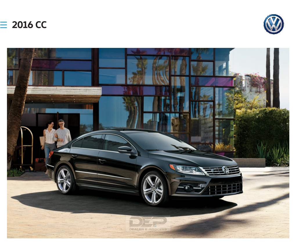 2016 Volkswagen CC Brochure