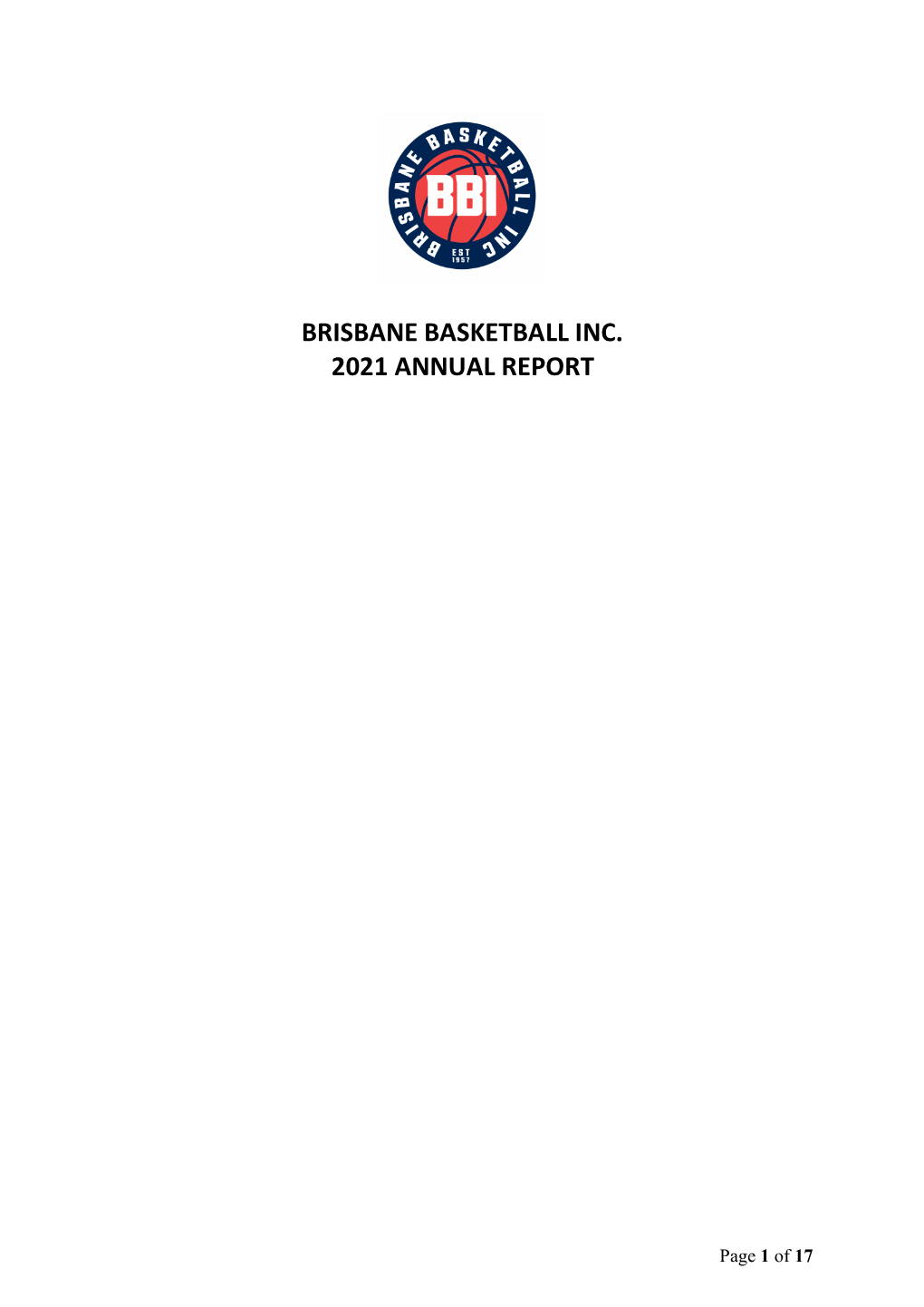 Brisbane Basketball Inc. 2021 Annual Report