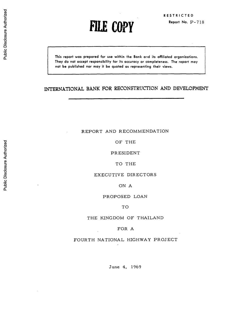 World Bank Document