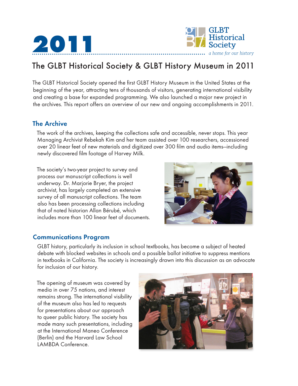 The GLBT Historical Society & GLBT History Museum in 2011