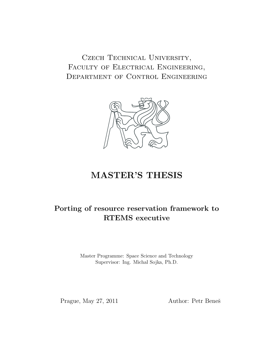 Master's Thesis