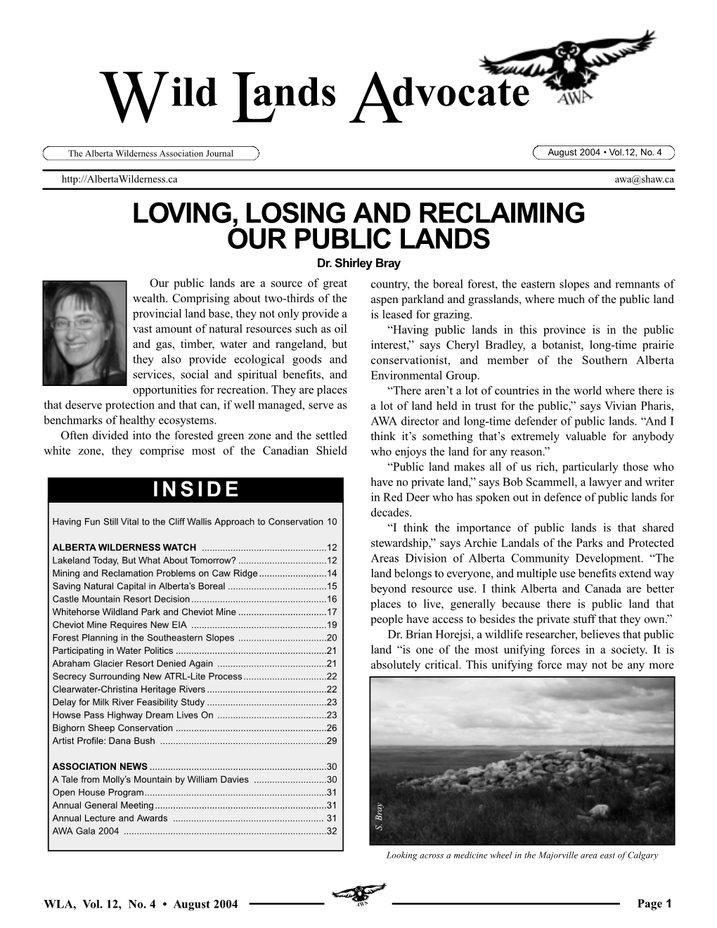 Wild Lands Advocate Vol. 12, No. 4, August 2004