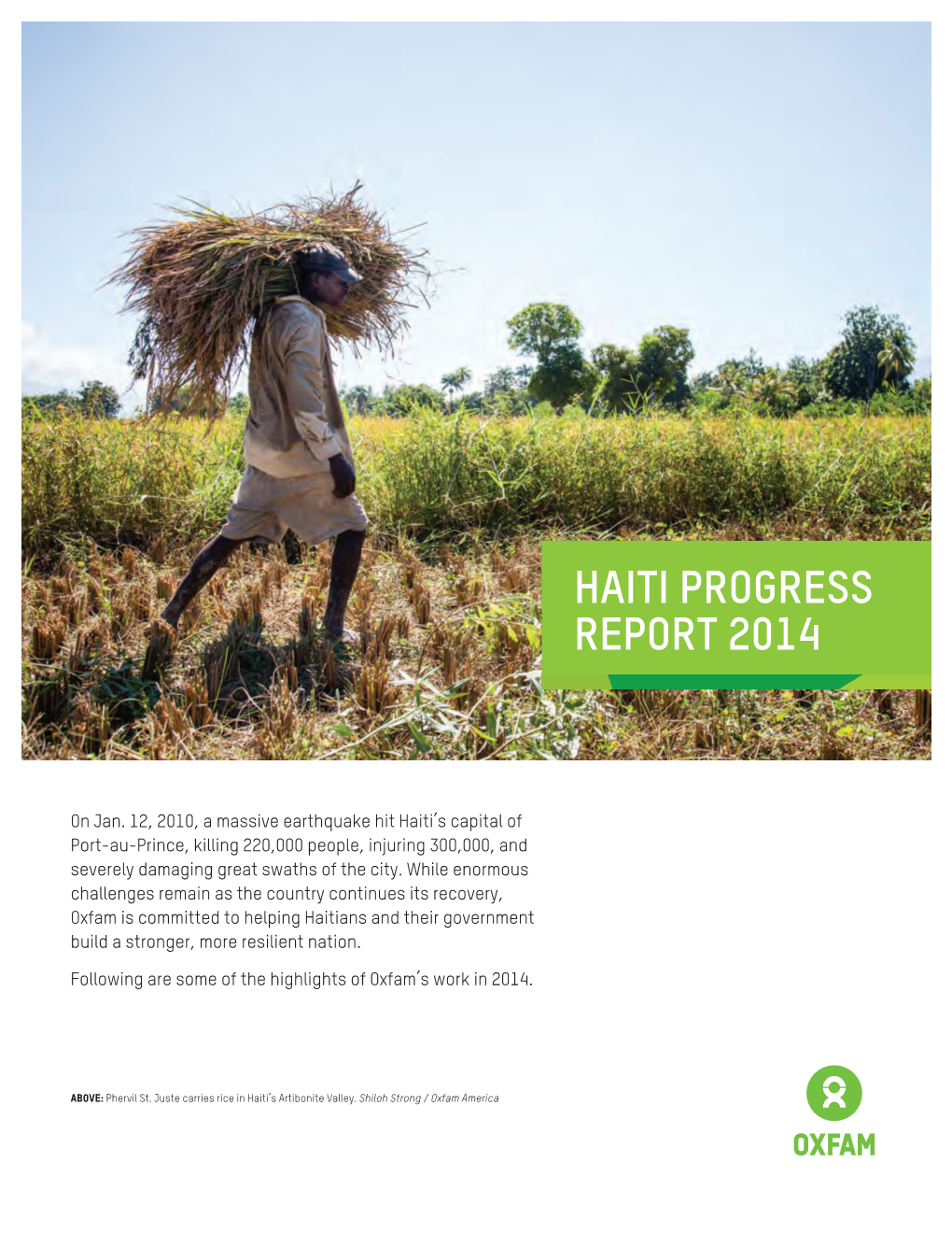 Haiti Progress Report 2014