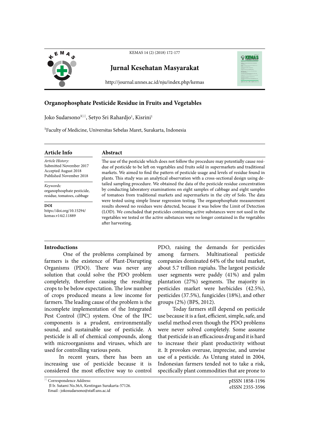 Jurnal Kesehatan Masyarakat