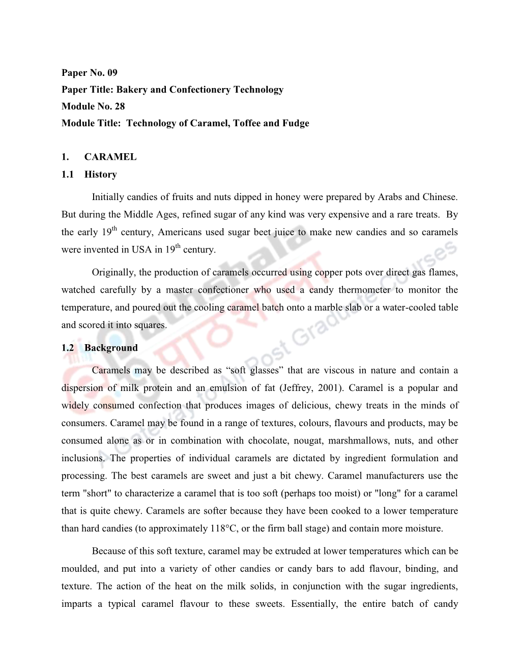 Technology of Caramel, Toffee and Fudge