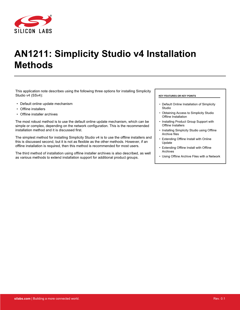 Simplicity Studio V4 Installation Methods