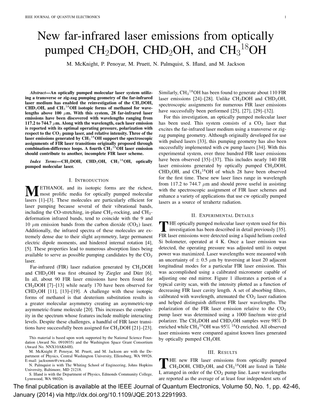 New Far-Infrared Laser Emissions from Optically Pumped CH2DOH
