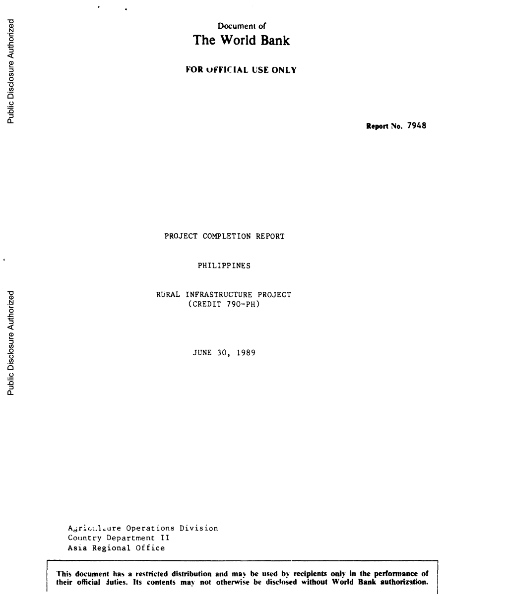 World Bank Document