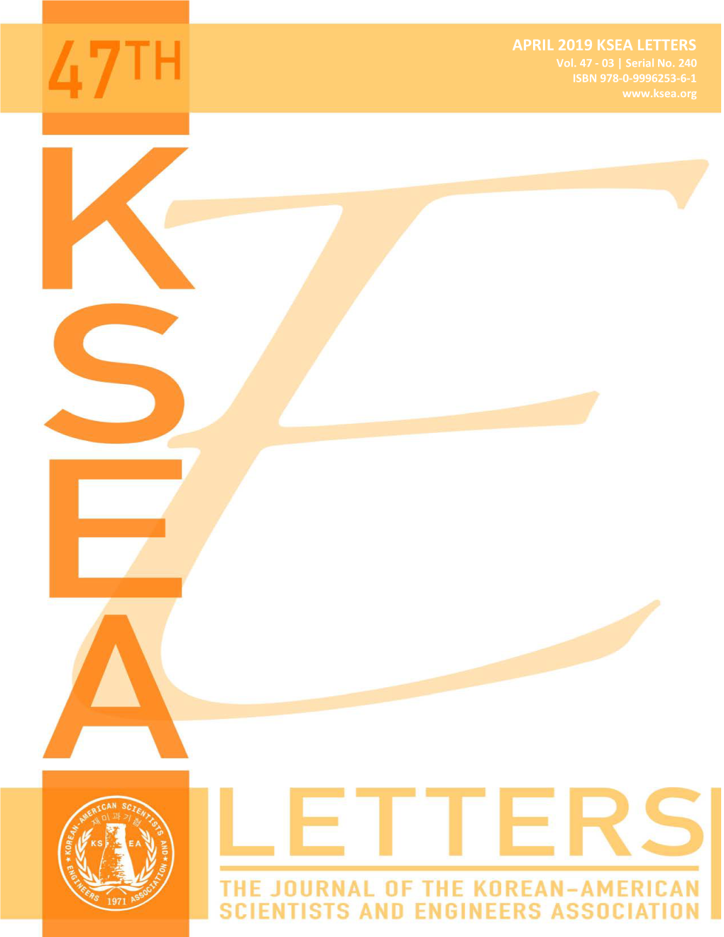 APRIL 2019 KSEA LETTERS Vol