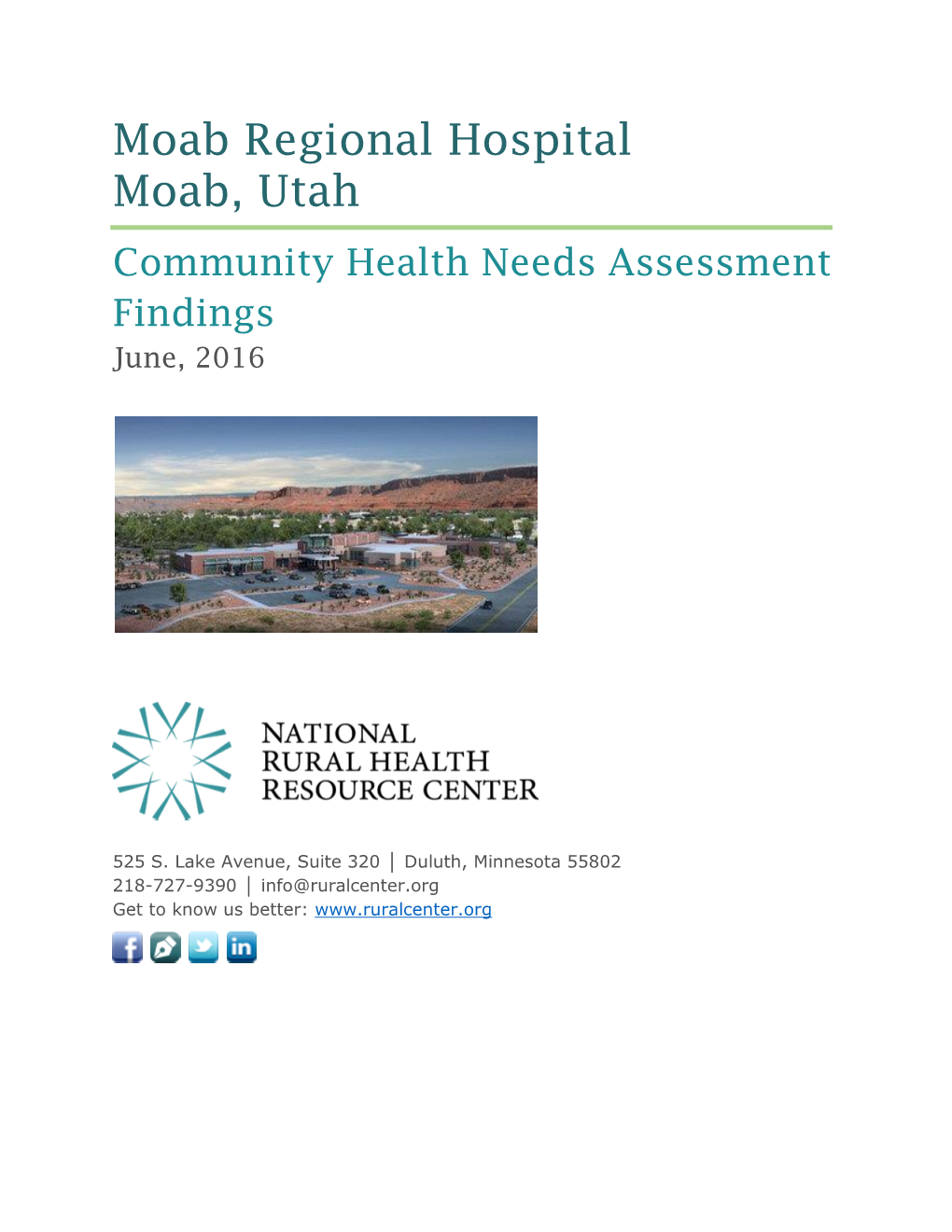 Moab Regional Hospital Moab, Utah