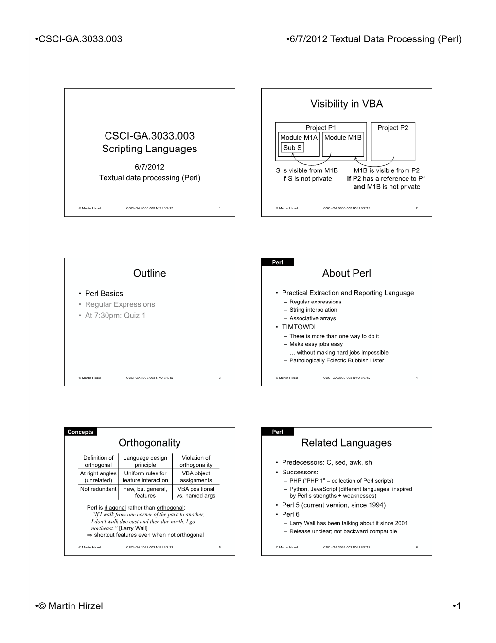 Textual Data Processing (Perl)