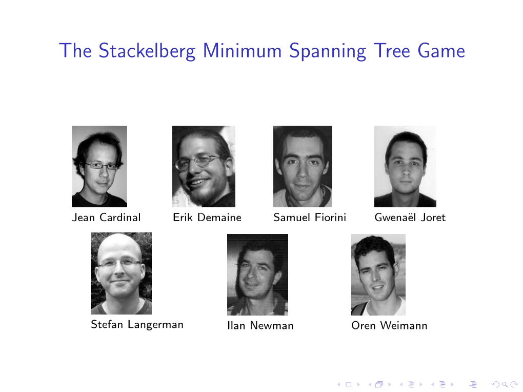 The Stackelberg Minimum Spanning Tree Game