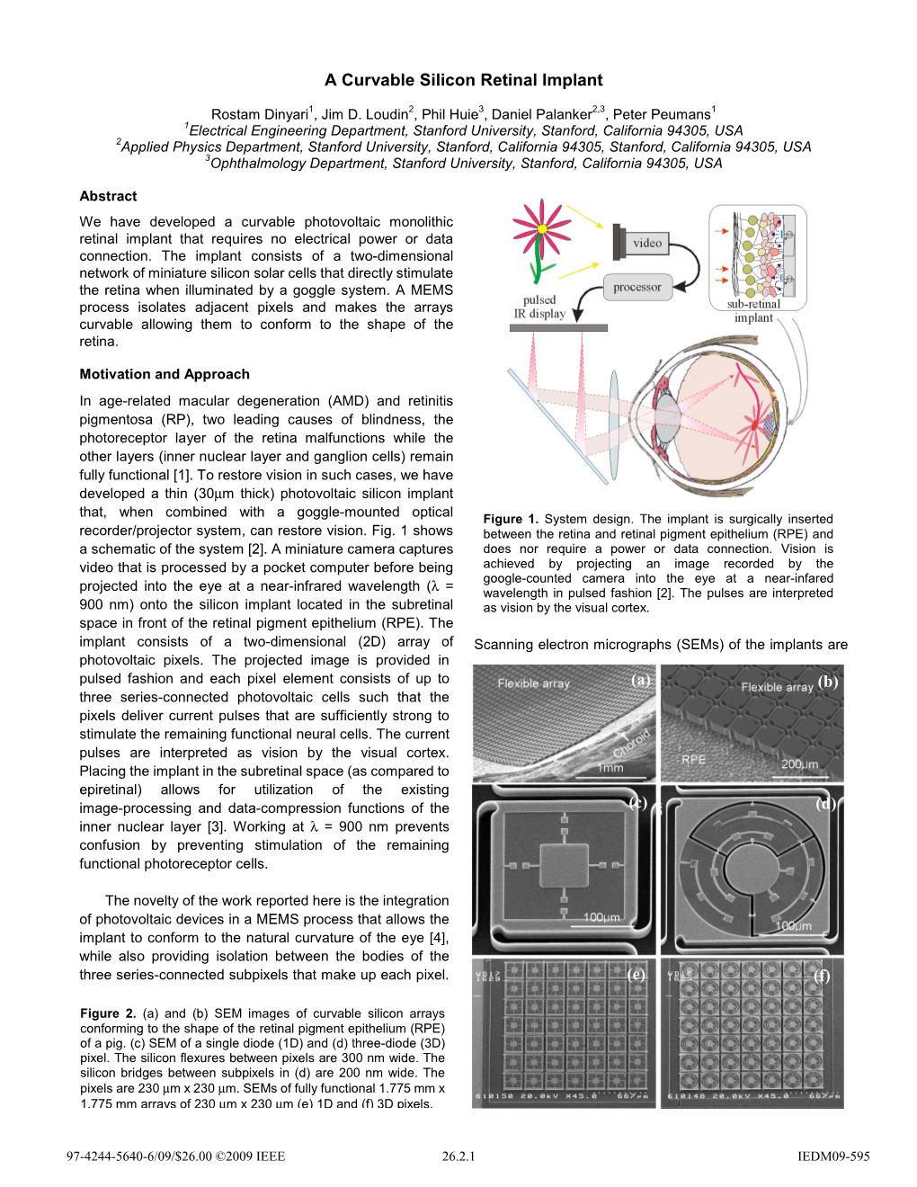 26.2 a Curvable Silicon Retinal Implant