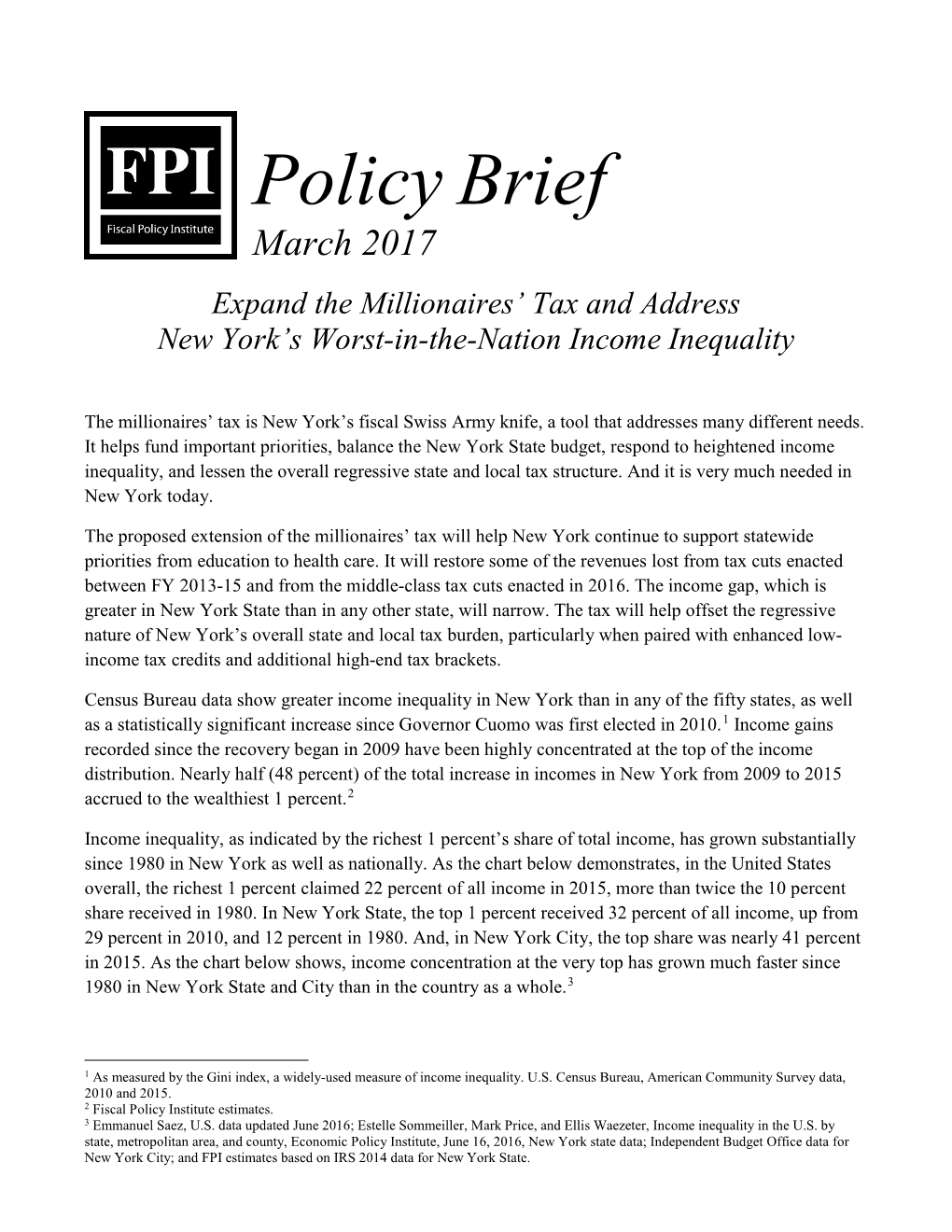 Policy Brief March 2017