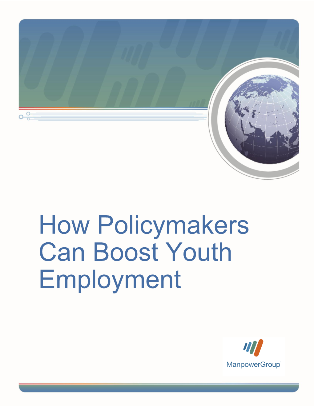 How Policymakers Can Boost Youth Employment.Pdf