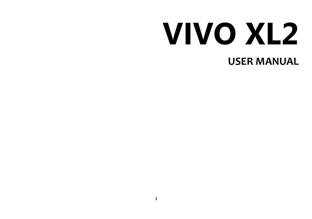 BLU Vivo XL2 Manual