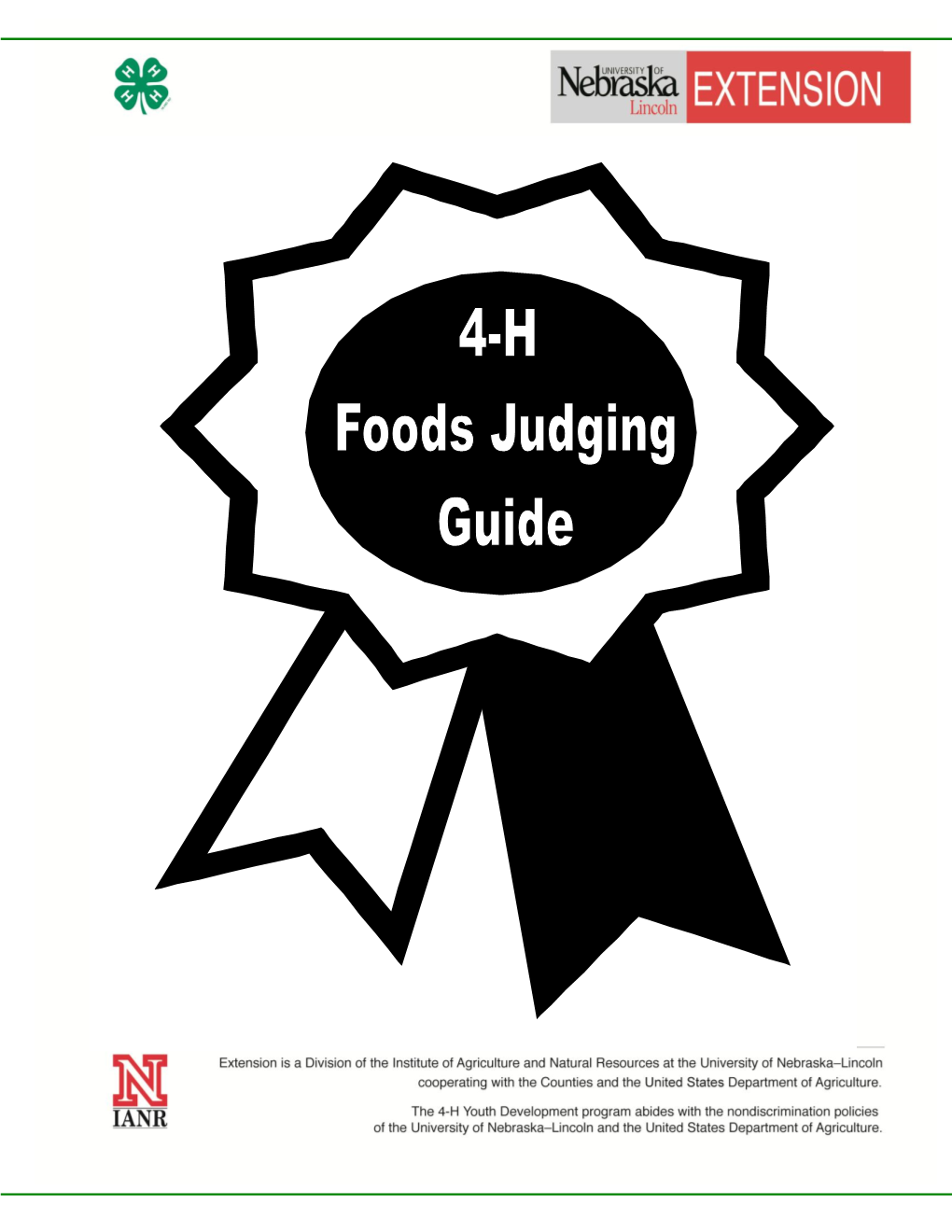 4-H Foods Judging Guide Adapted and Revised Edition