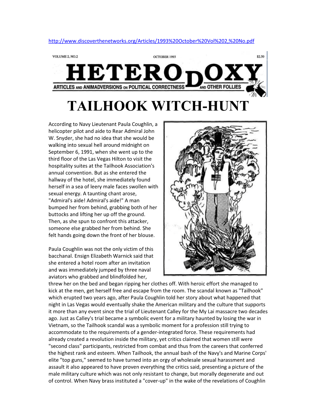 Tailhook Witch-Hunt