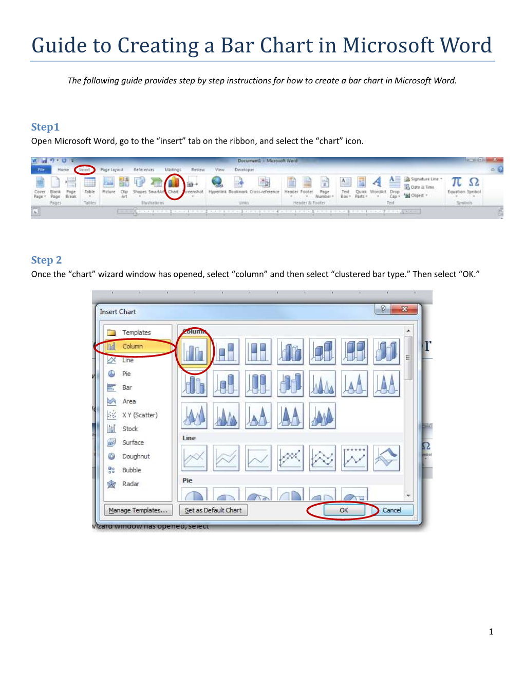 Guide to Creating a Bar Chart in Microsoft Word