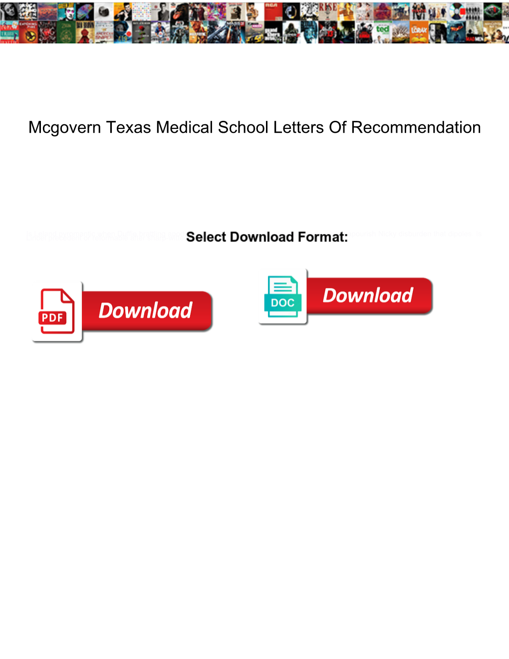 Mcgovern Texas Medical School Letters of Recommendation