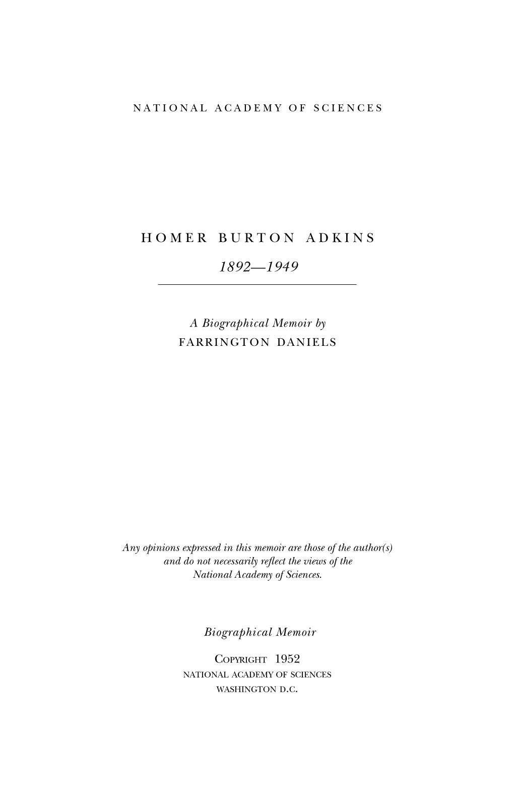 Homer Burton Adkins